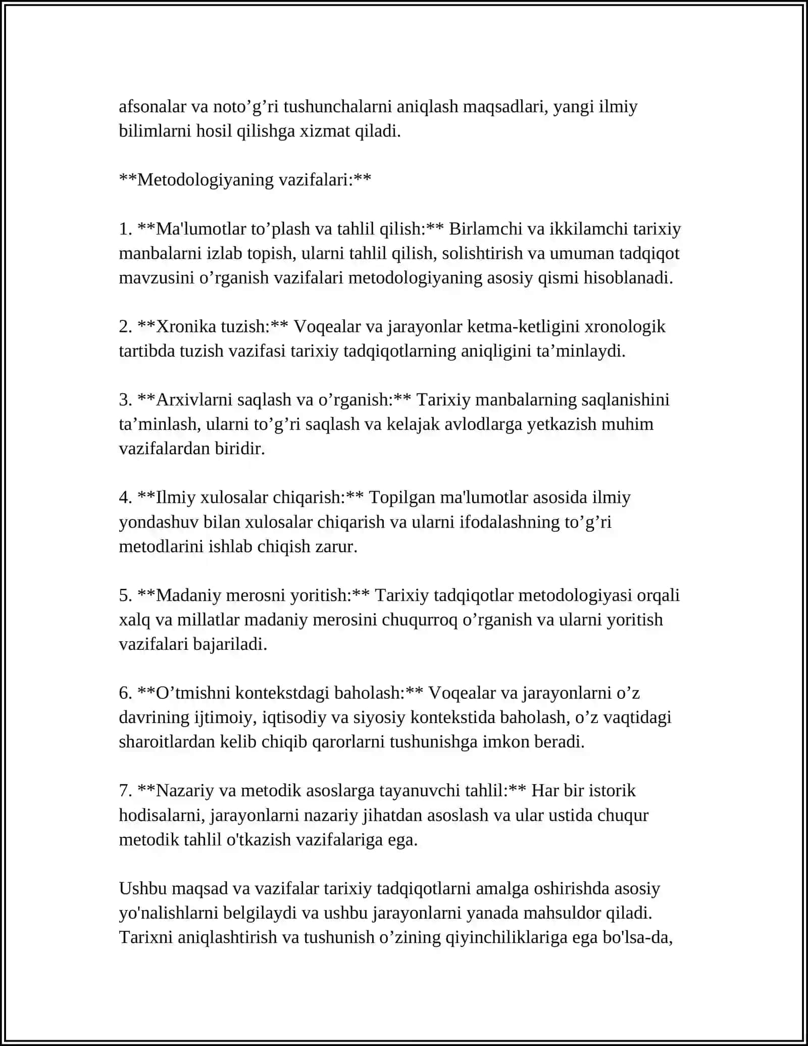 TARIXIY TADQIQOT METODOLOGIYASINING NAZARIY ASOSLARI 4