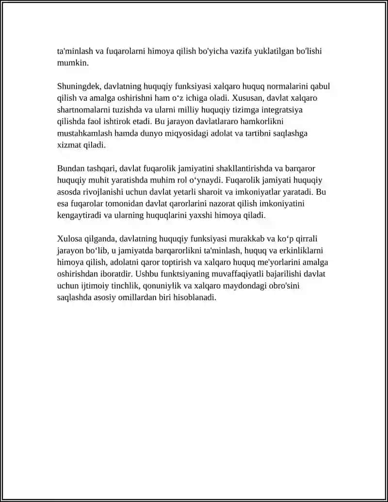 DAVLAT FUNKSIYALARI 4