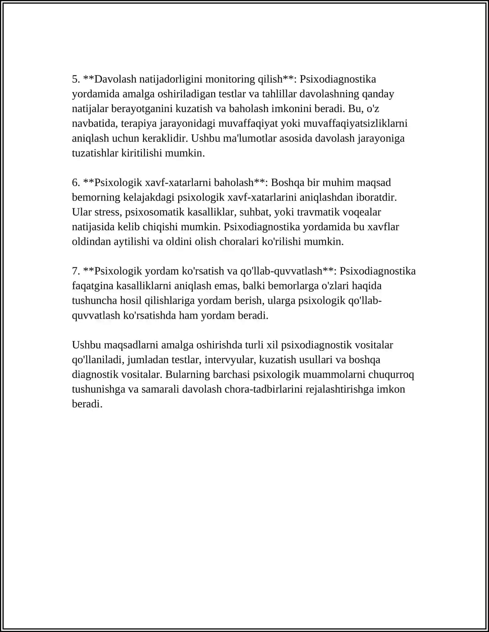 TIBBIYOTDA TIBBIY PSIXODIAGNOSTIKANING ZARURATI 4