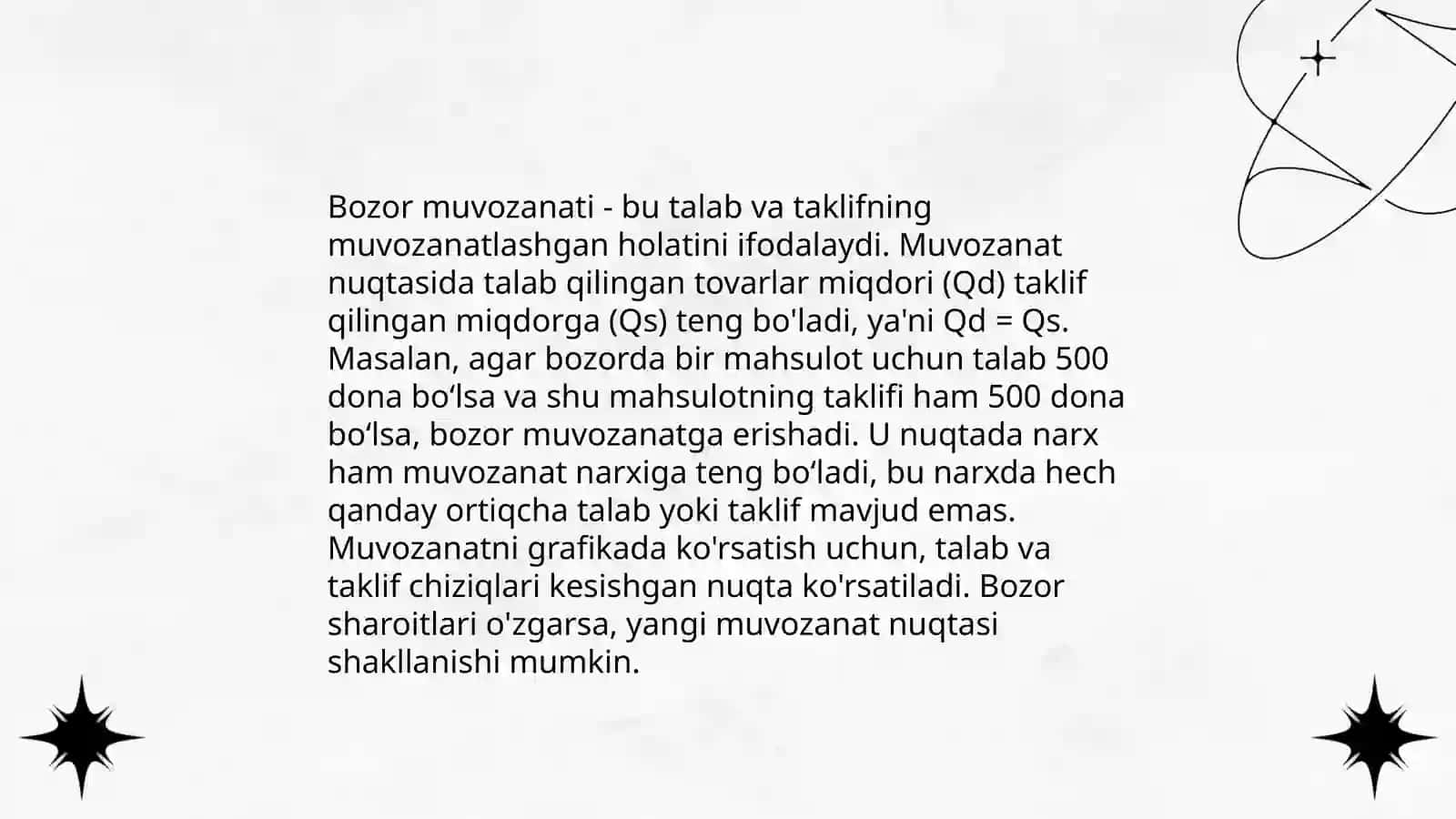 Iqtisodiy muvozanatlik va nisbatlar 4