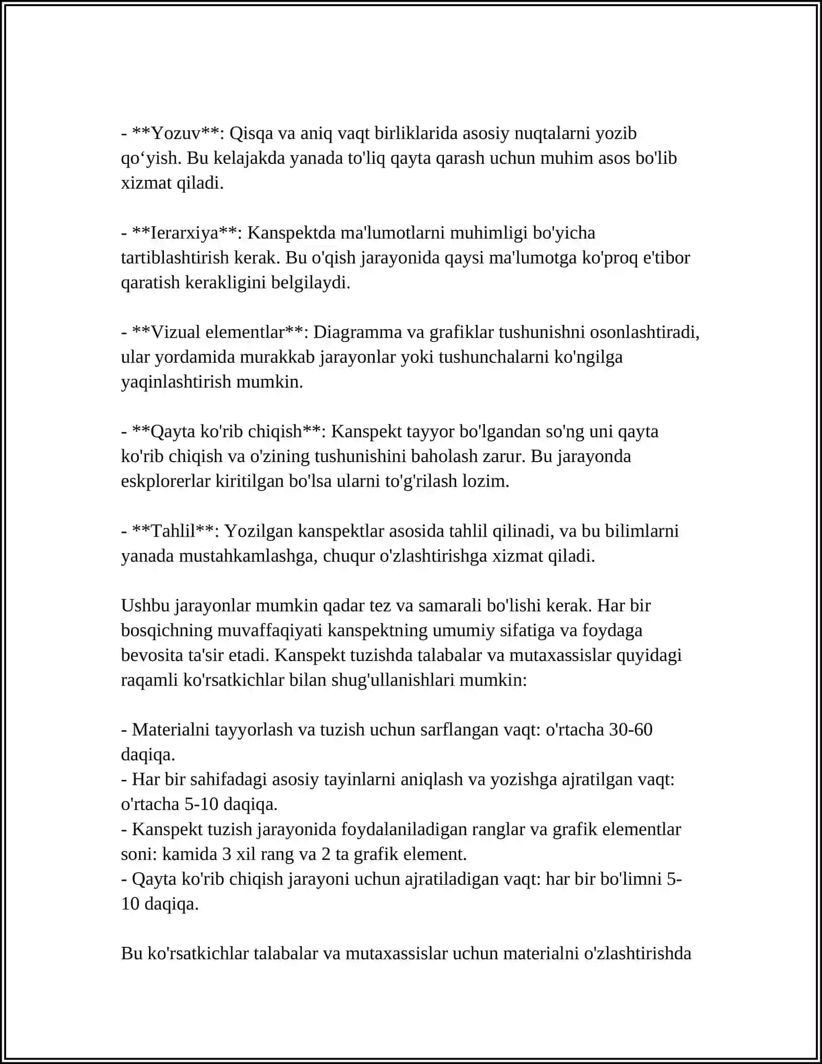 KANSPEKT HAQIDA UMUMIY MAʼLUMOTLAR 4