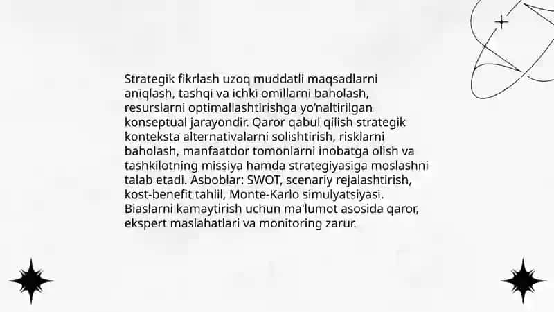 Strategik boshqaruv asoslari 4