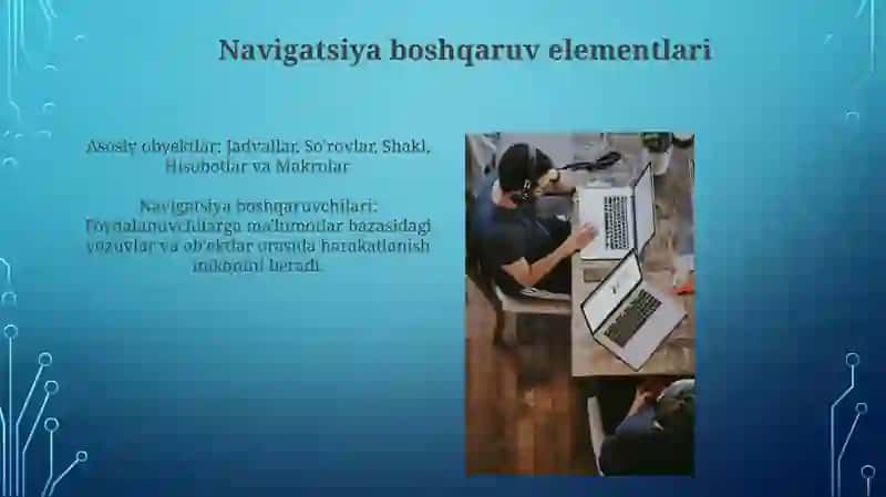 Microsoft Accses dasturining asosiy obʼektlari bilan ishlash 4