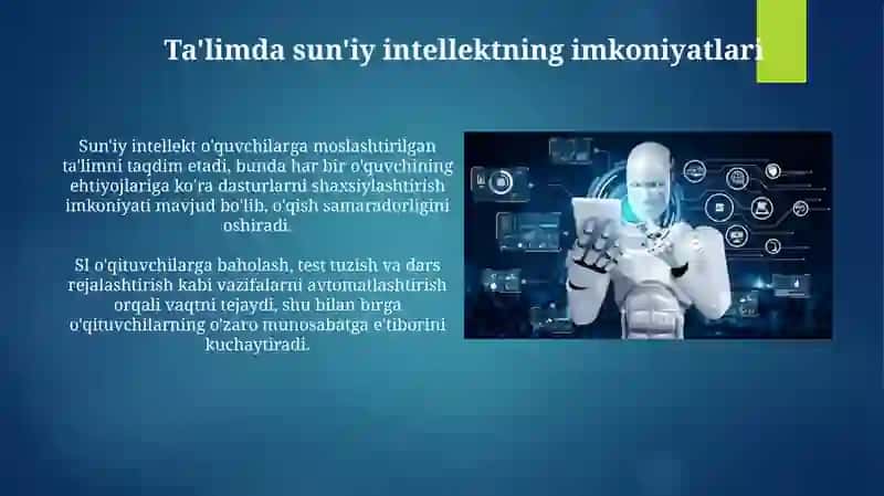 Sun'iy Intellektning Turikasi va Tarifi 4