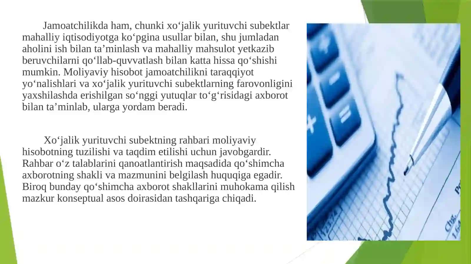 Moliyaviy hisobotdan foydalanuvchilar va ularning axborotgaboʻlgantalabi 4