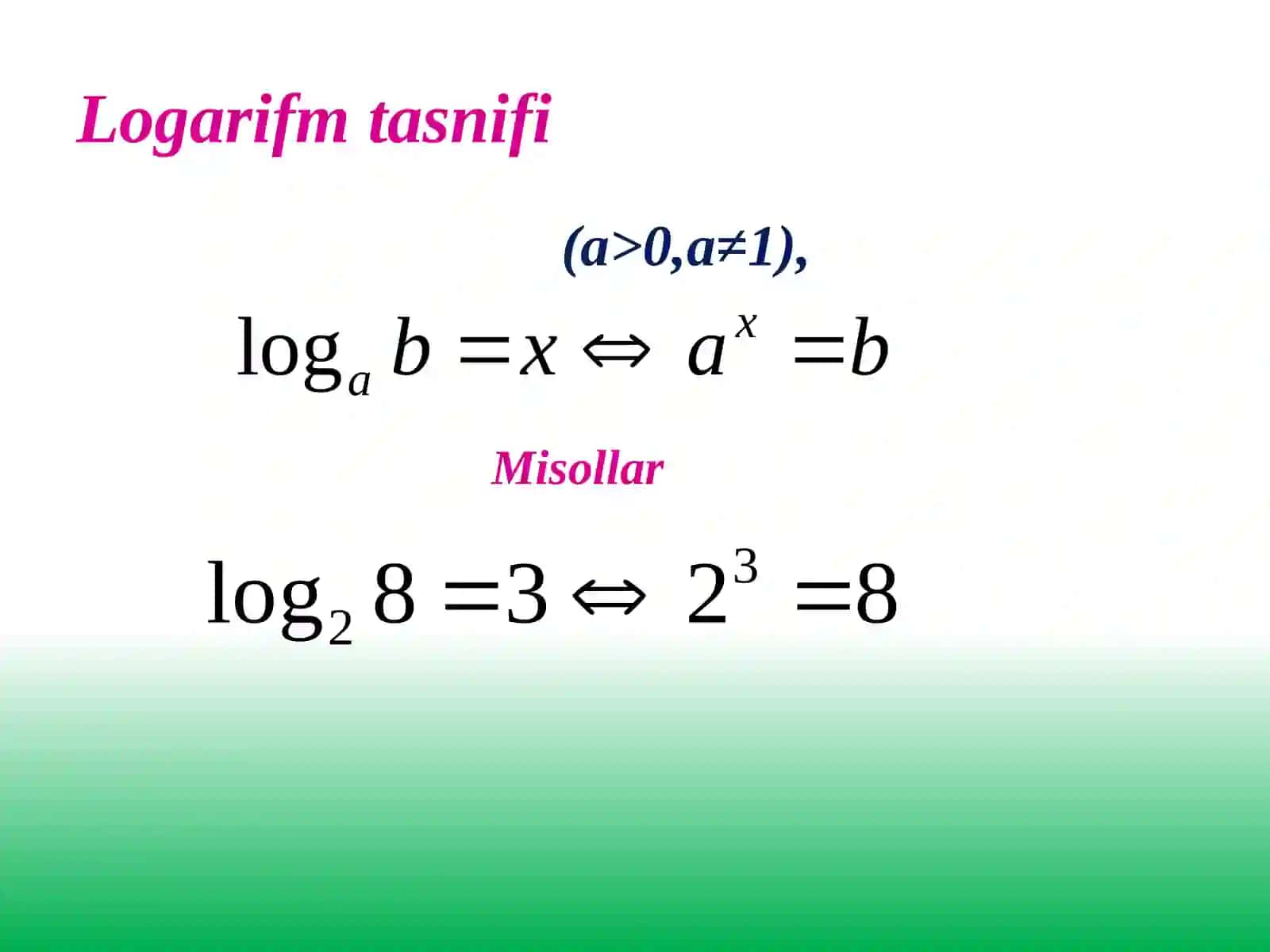 Logarifmikson 4