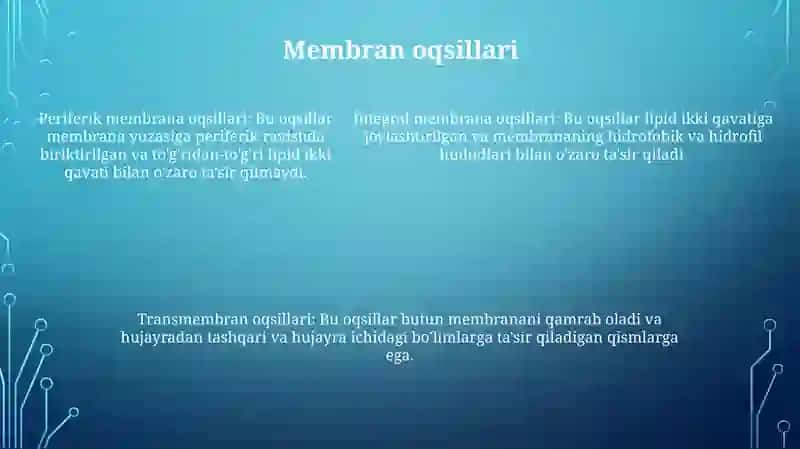 Oqsillar Turlari 4