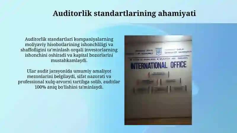 Audit standartlari haqida tushuncha 4