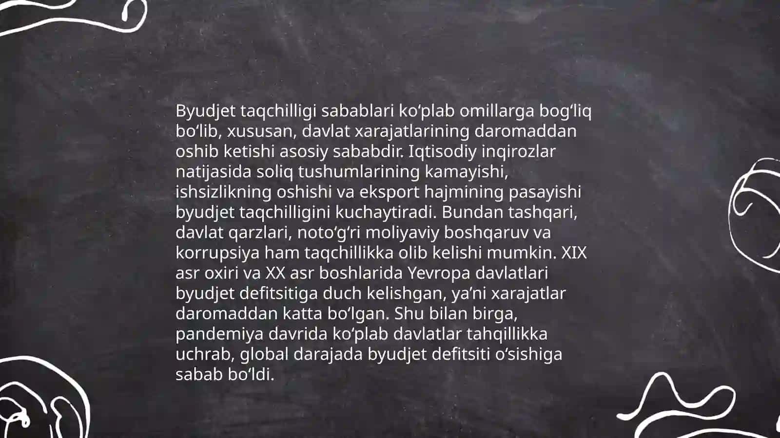 Davlat qarzi va byudjet taqchilligi 4