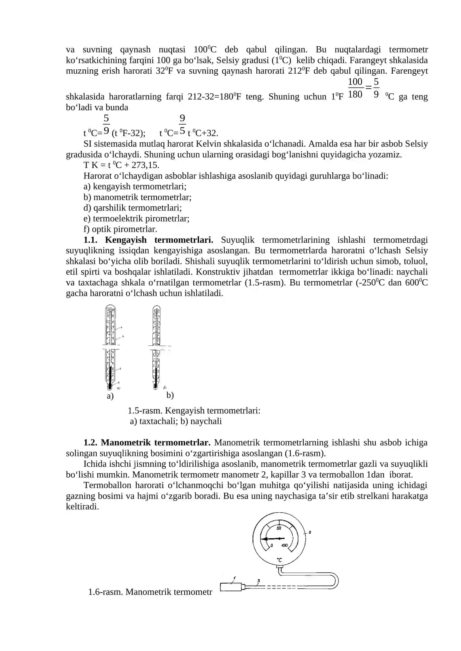 BOSIM VA HARORATNI O‘LCHASH ASBOBLARI 4