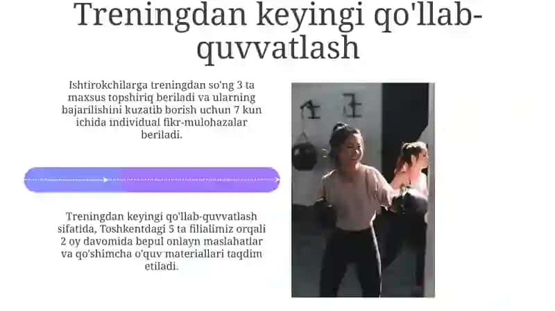 Trening asosiy vazifalari 4