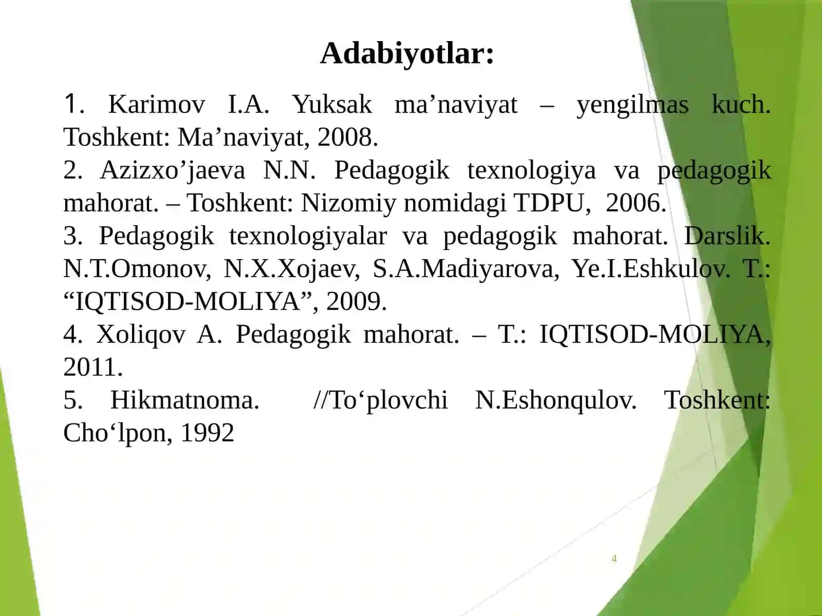 PEDAGOG PSIXOLOGIYASI 4