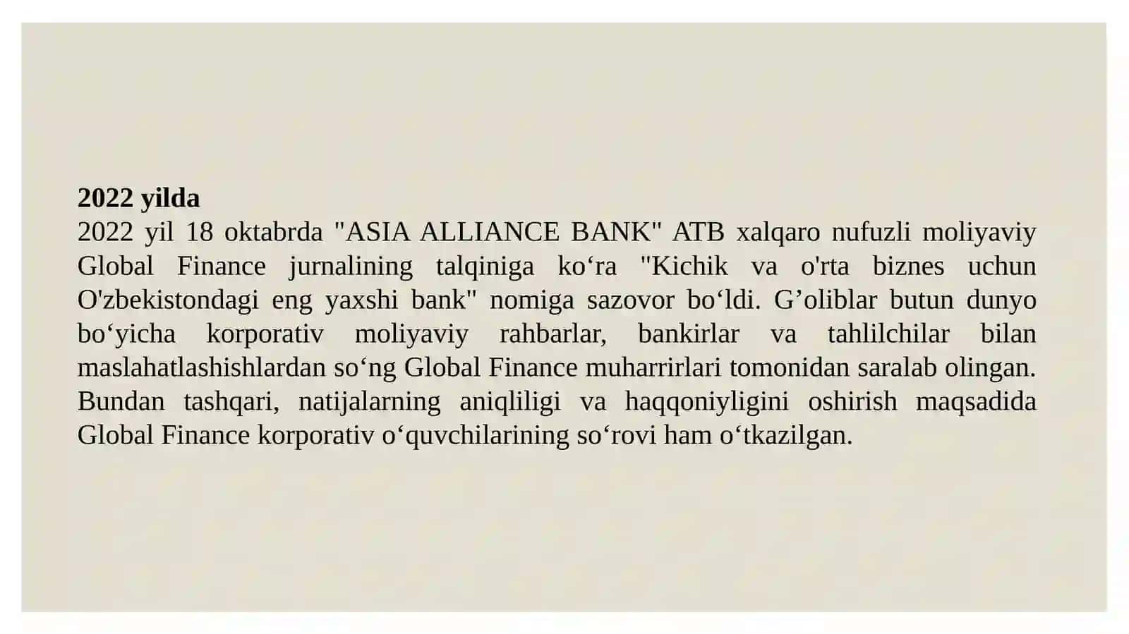 “Asia Alliance Bank” 4