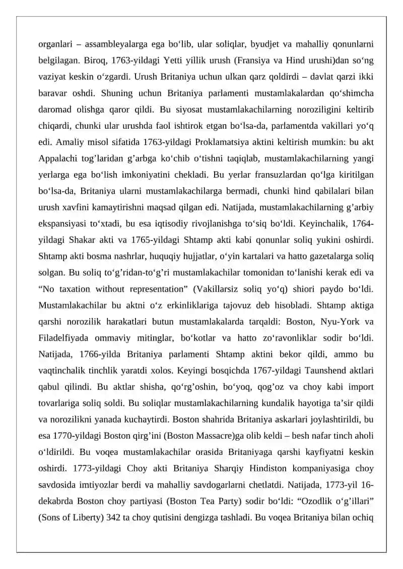 AQSH davlatchiligining rivojlanishi 4