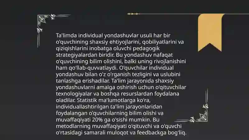 Shaxsga yo'naltirilgan ta'limning mohiyati 4