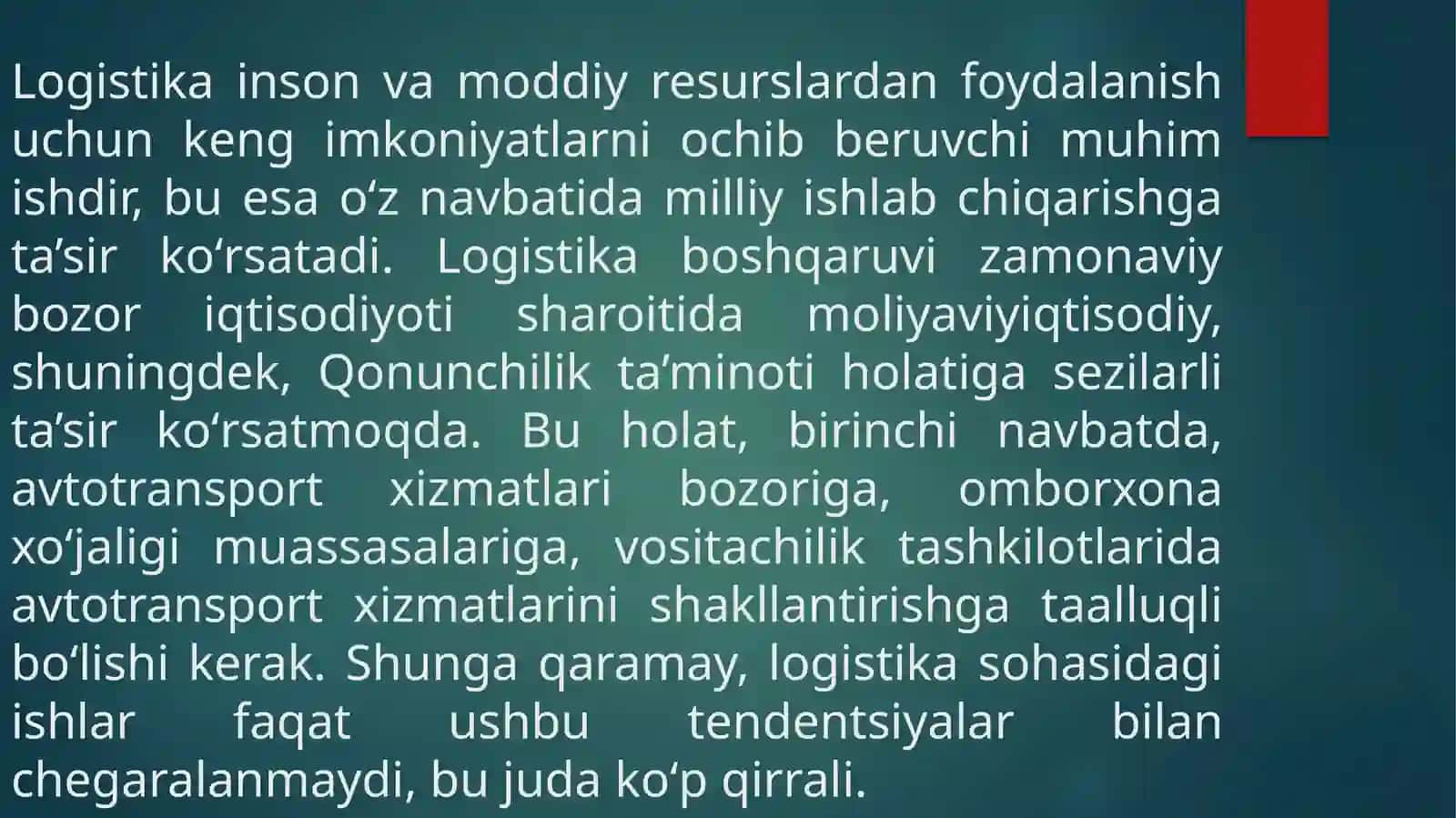 Transport logistikasi 4