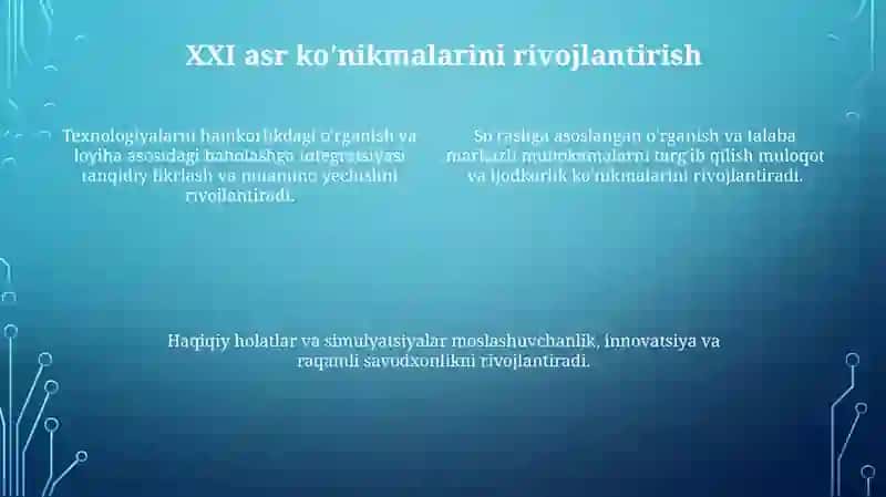 Shaxsiylashtirilgan o'quv yo'llari 4