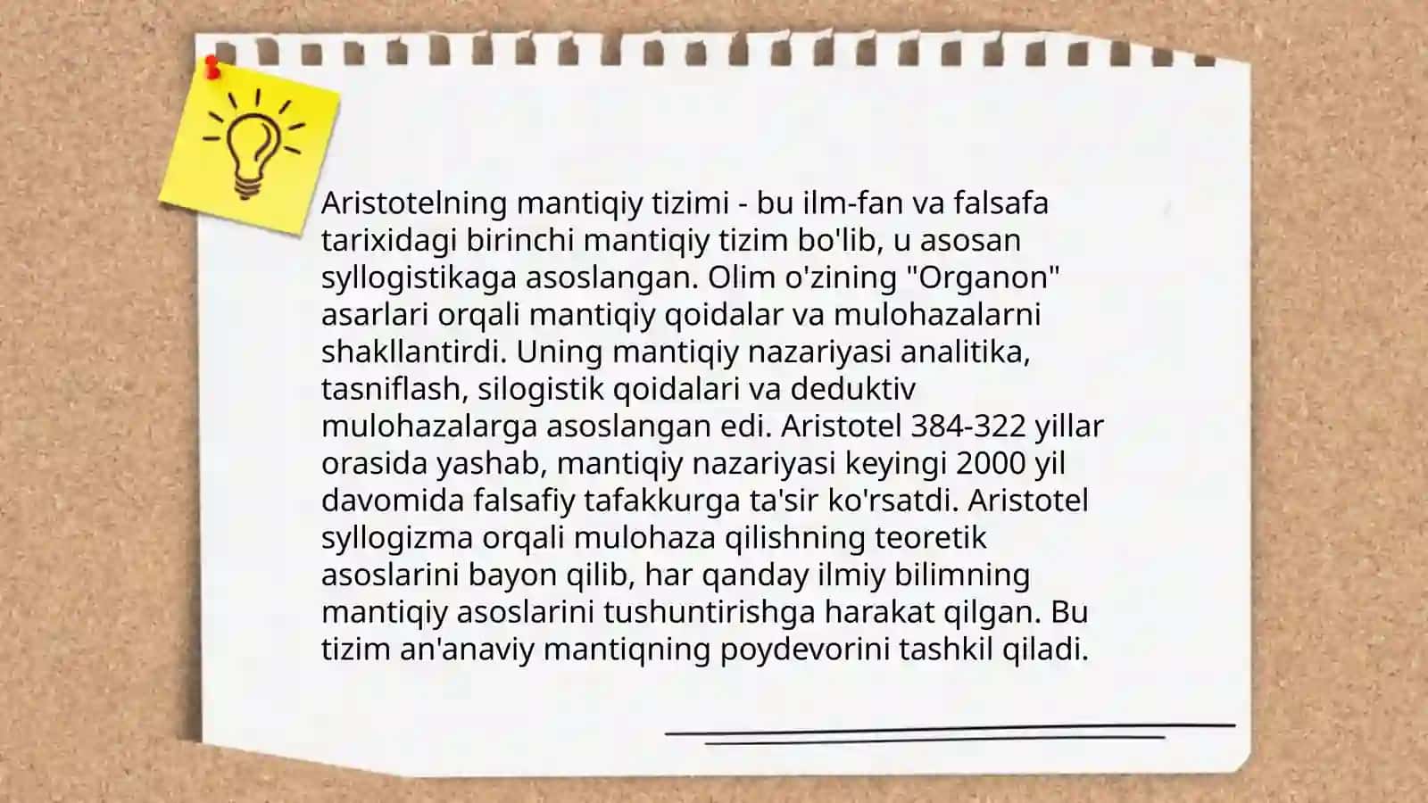Aristotel sillogizmlari tòĝrisida taqdimot 4