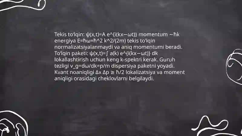 Mikrozarralarning erkin xarakati 4
