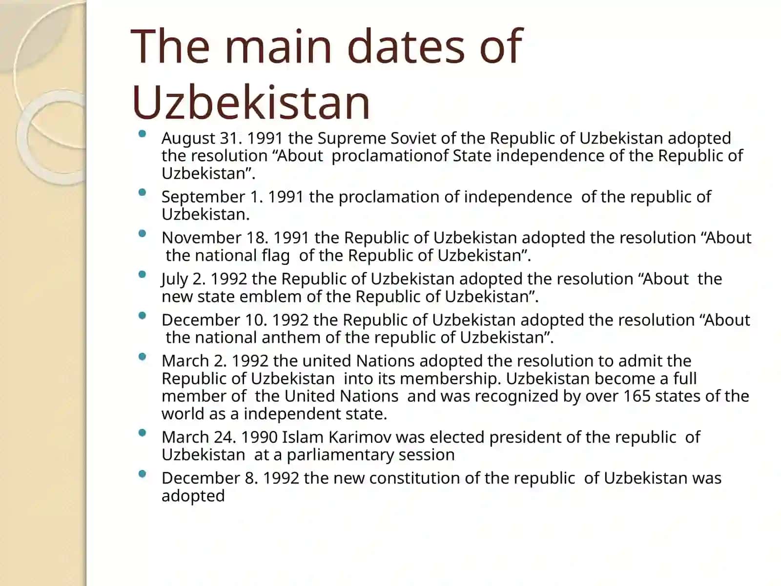Uzbekistan – Central Asia Region 4