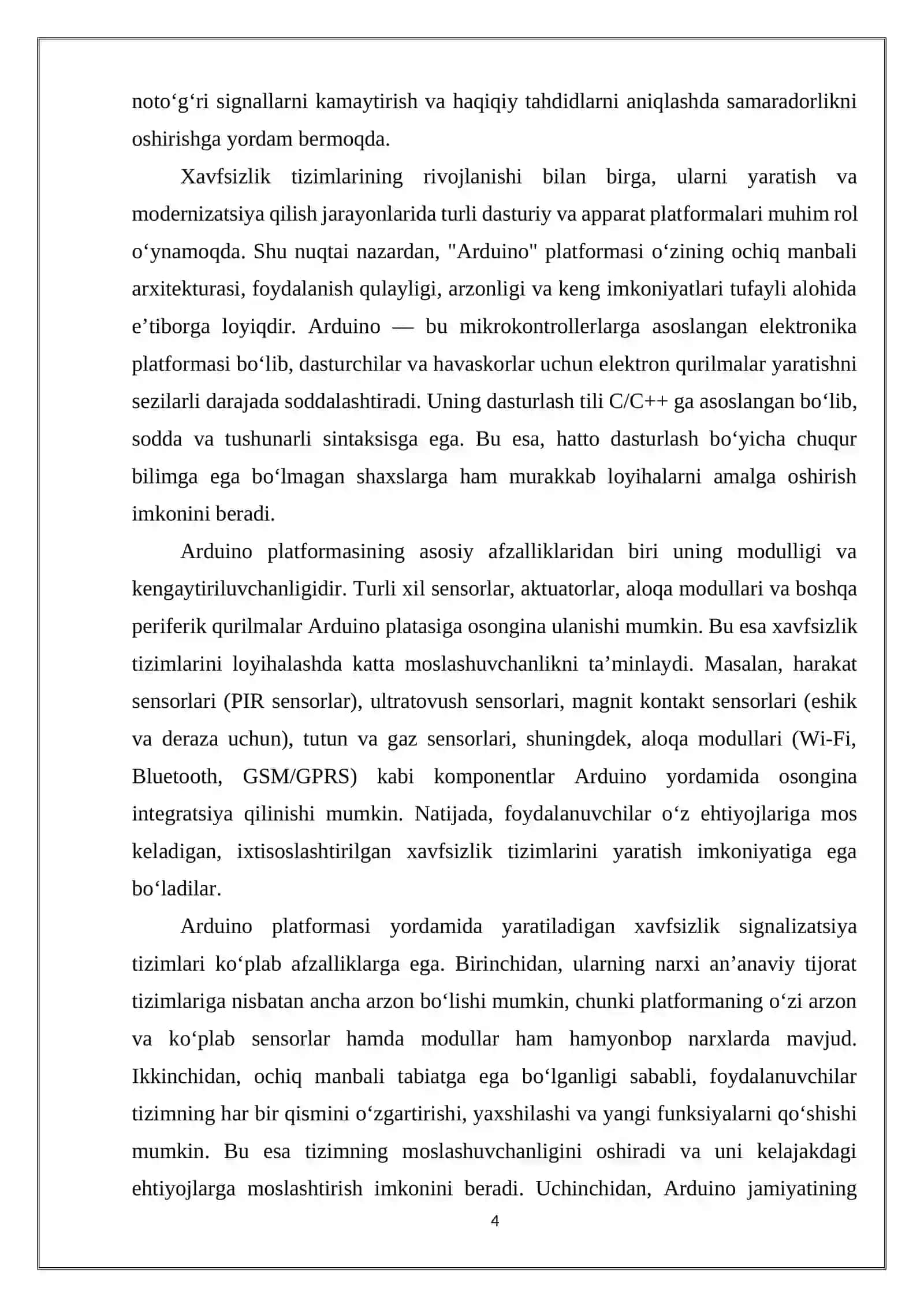 Arduino muhitida xavfsizlik signalizatisya tizimini yaratish 4