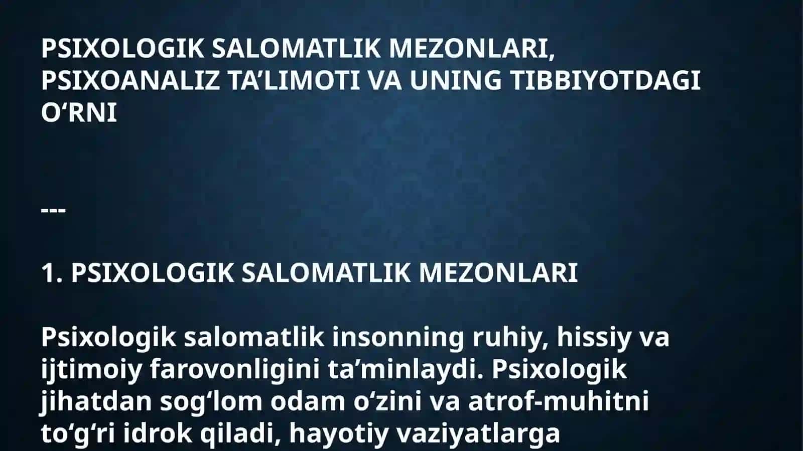 PSIXOLOGIK SALOMATLIK MEZONLARI 4
