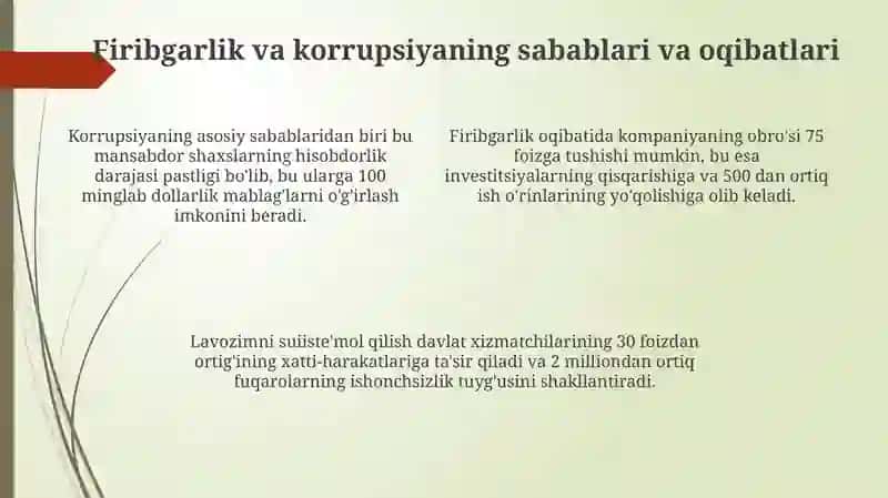 Firibgarlik va korrupsiyani aniqlash 4