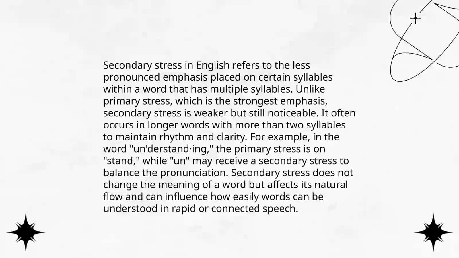 Understanding primary and secondary stress 4