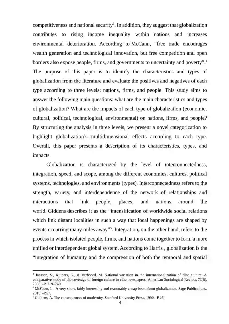 GLOBALIZATION AND THE ROLE OF ENGLISH AS A WORLD LANGUAGE 4