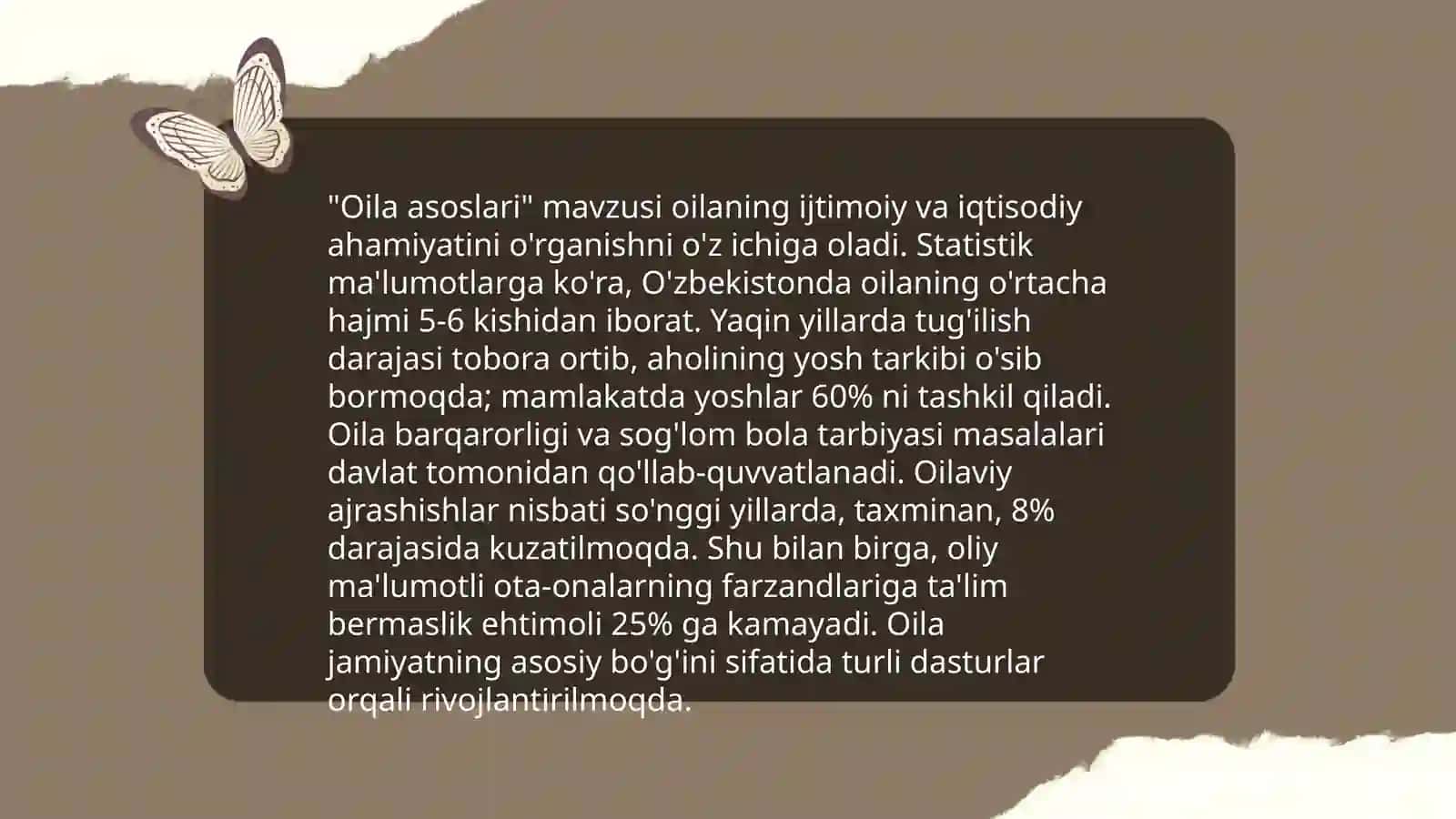 Yangi oilani shakllantirish asoslari 4