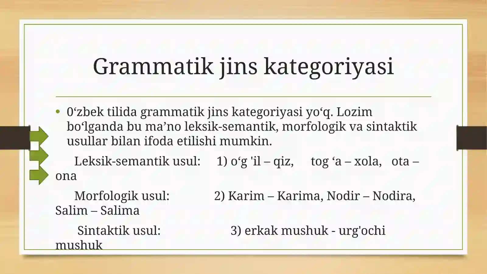 ASOSIY GRAMMATIK KATEGORIYALAR 4