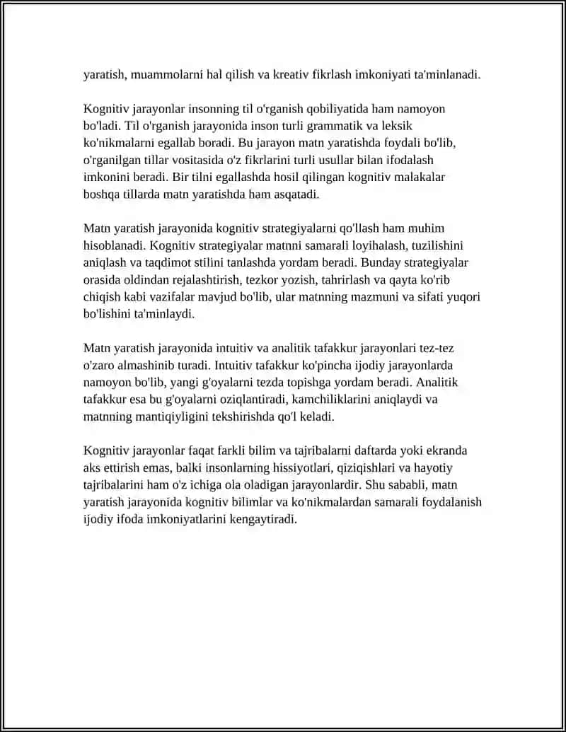 TILSHUNOSLIKDA MATN YARATISH JARAYONLARI 4