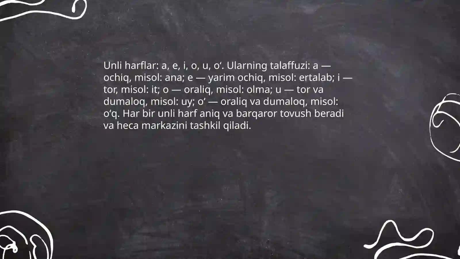 Oʻzbek alifbosi 2-sinf (rus sinf) uchun 4