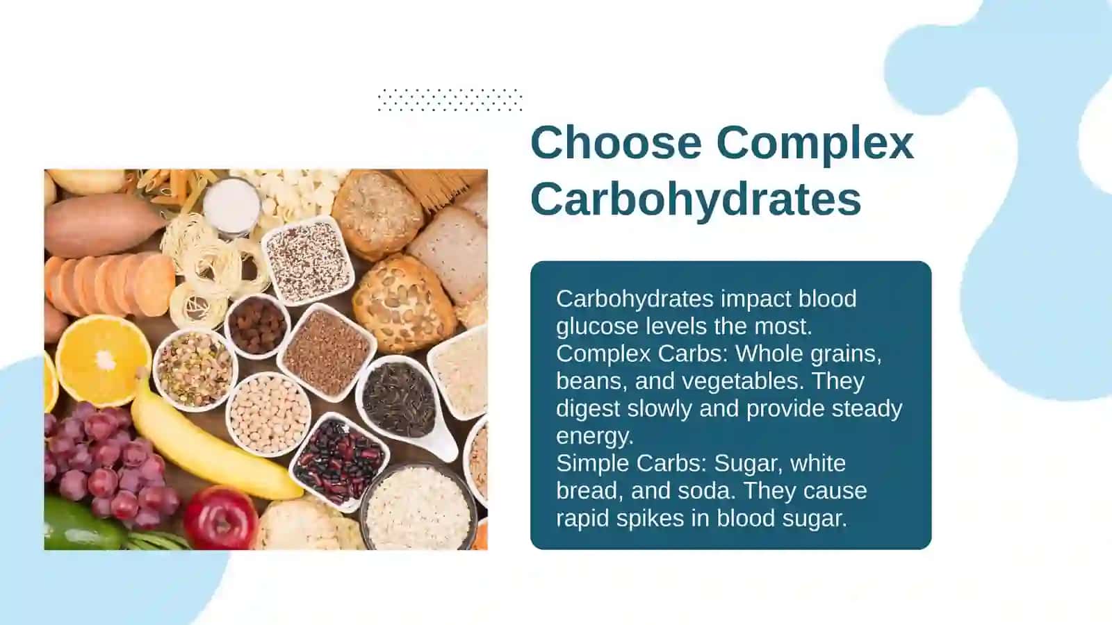 Make a healthy eating plan for diabetic patients 4