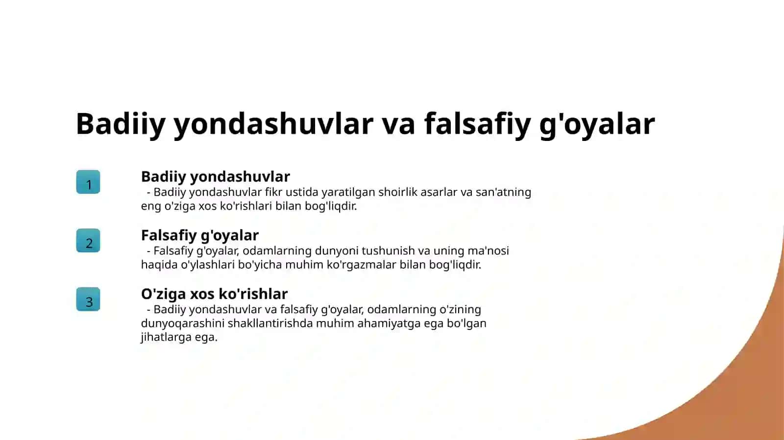 Ilk o'rta asr sharq falsafasi va uyg'onish davri 4