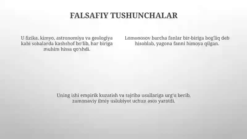 Lomonosovning hayoti va ilmiy faoliyati 4