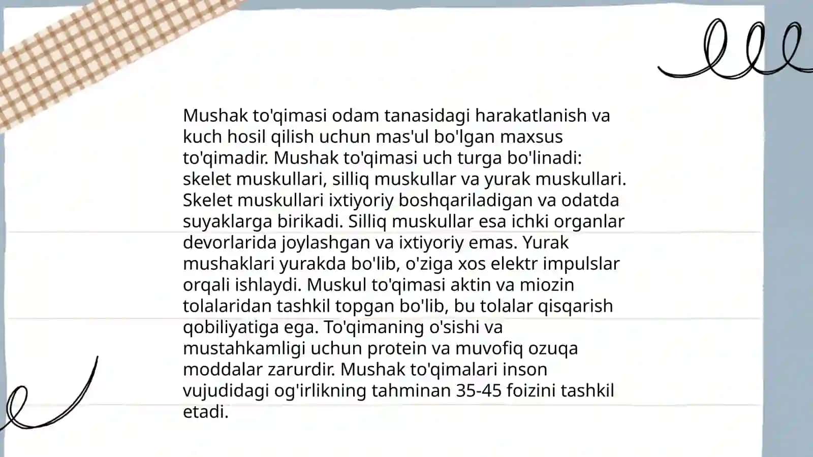 Mushak to'qimasi 4