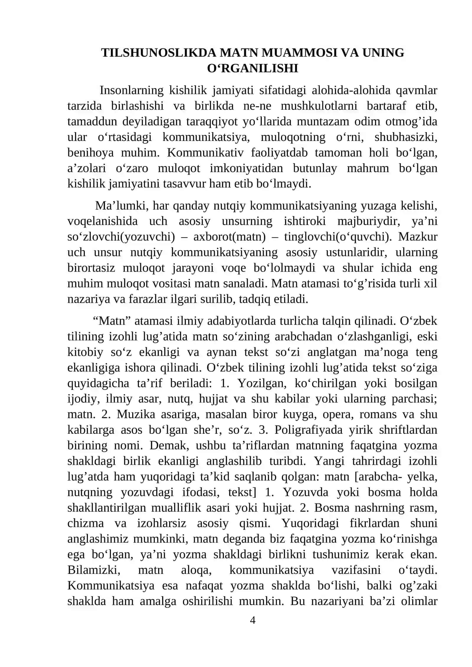 BADIY MATN VA LINGVISTIK MOHIYAT 4