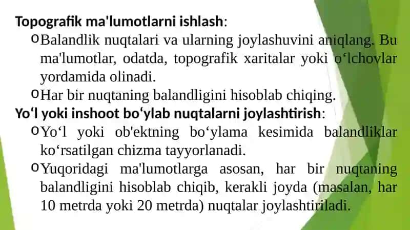 Bo‘ylama profil dayer belgilarini hisoblash 4