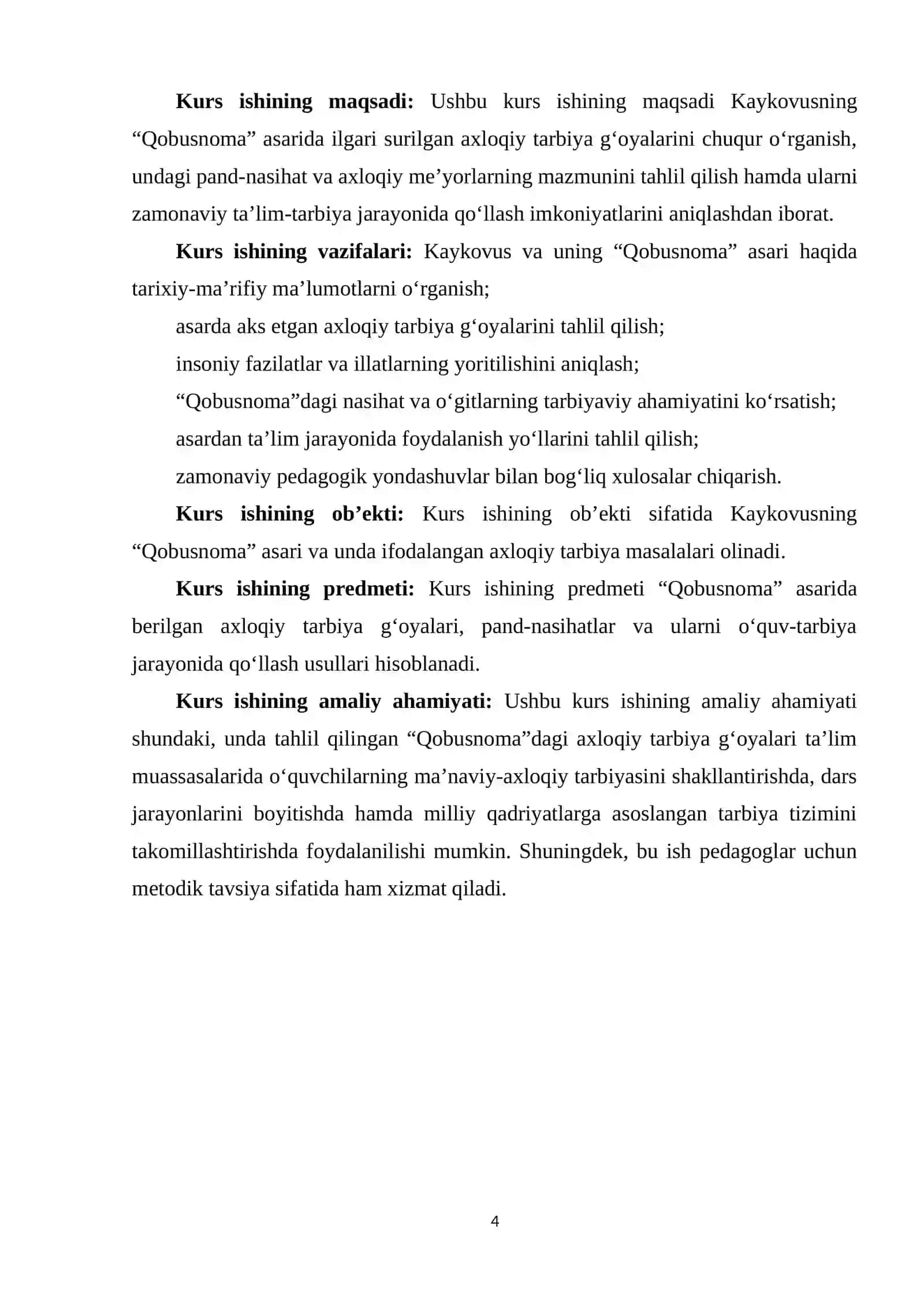 AXLOQIY TARBIYADA KAYKOVUSNING QOBUSNOMA ASARIDAN FOYDALANISH 4