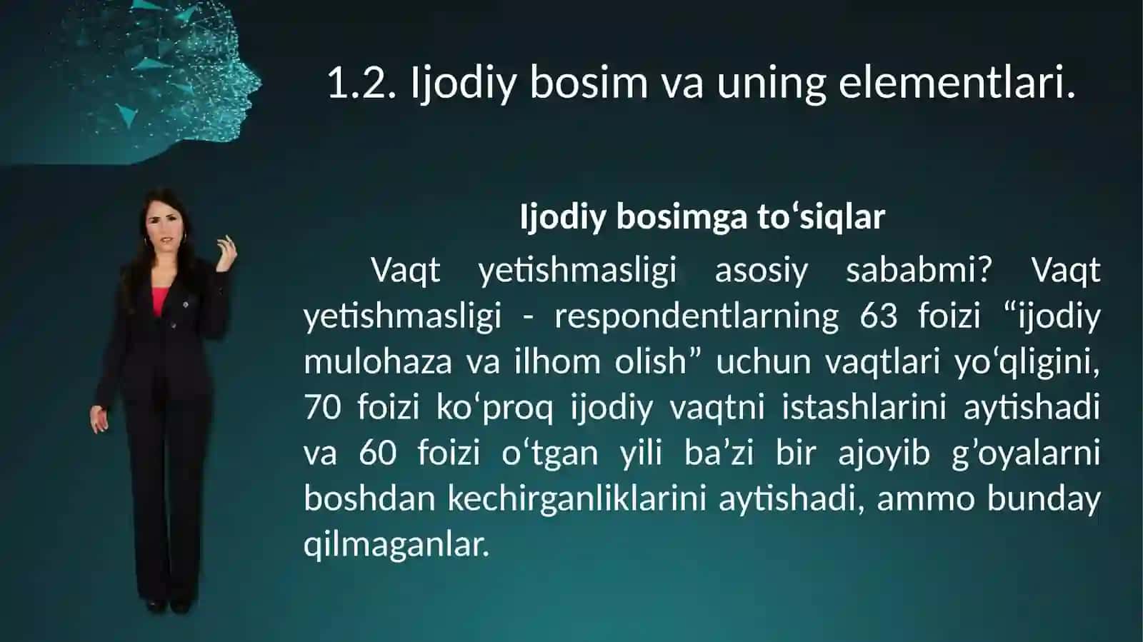 Tana fikrlash. Ijodiy bosim 4