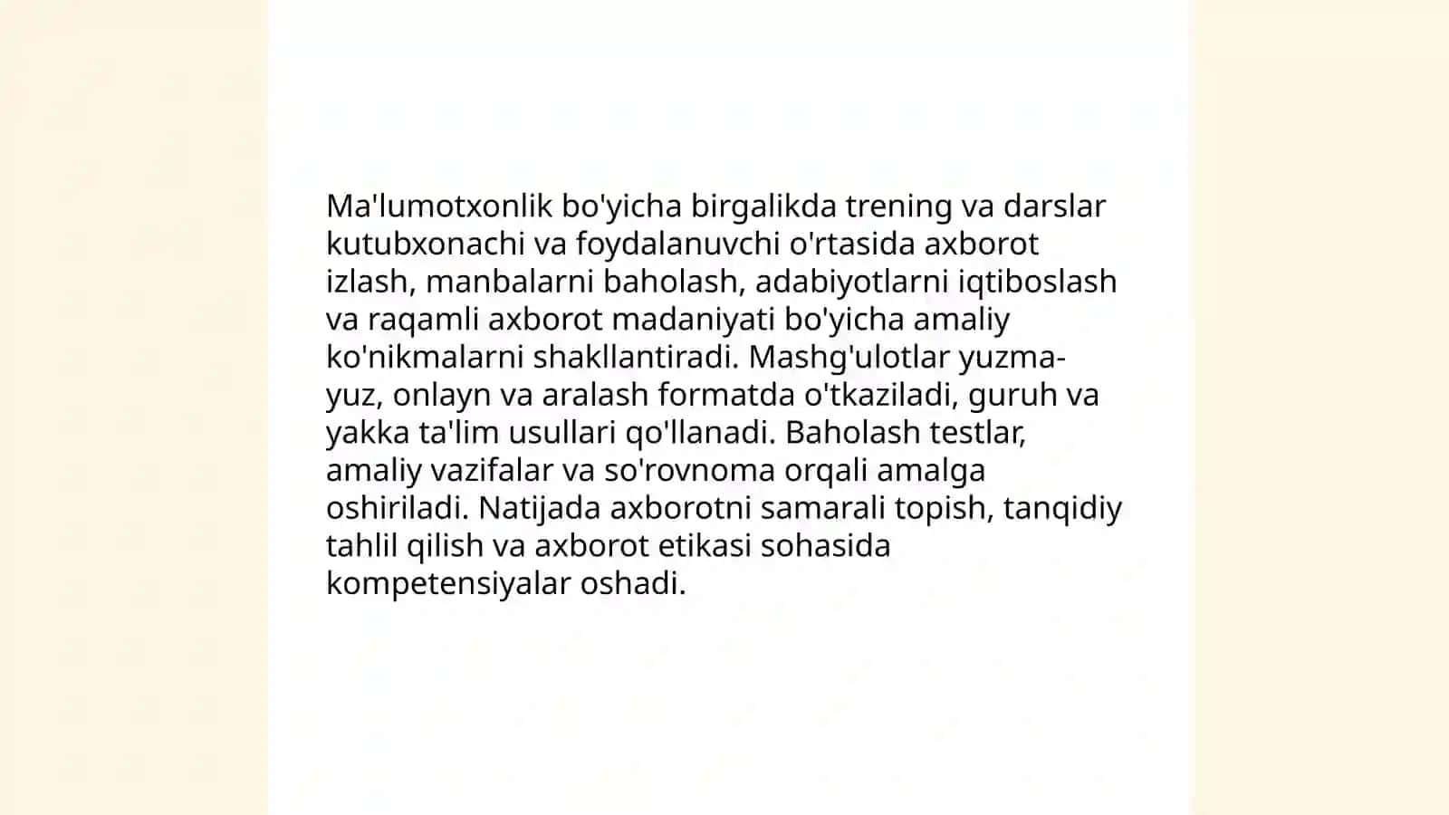 Kutubxonachi va foydalanuvchi o'rtasidagi hamkorlik 4