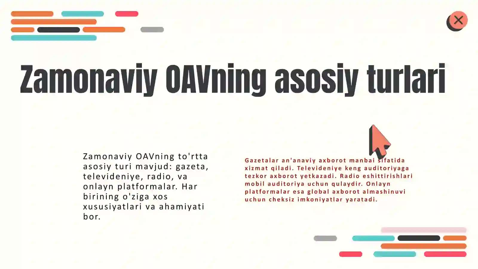 Ommaviy axborot vositalarining rivojlanishi va zamonaviy tendensiyalari 4