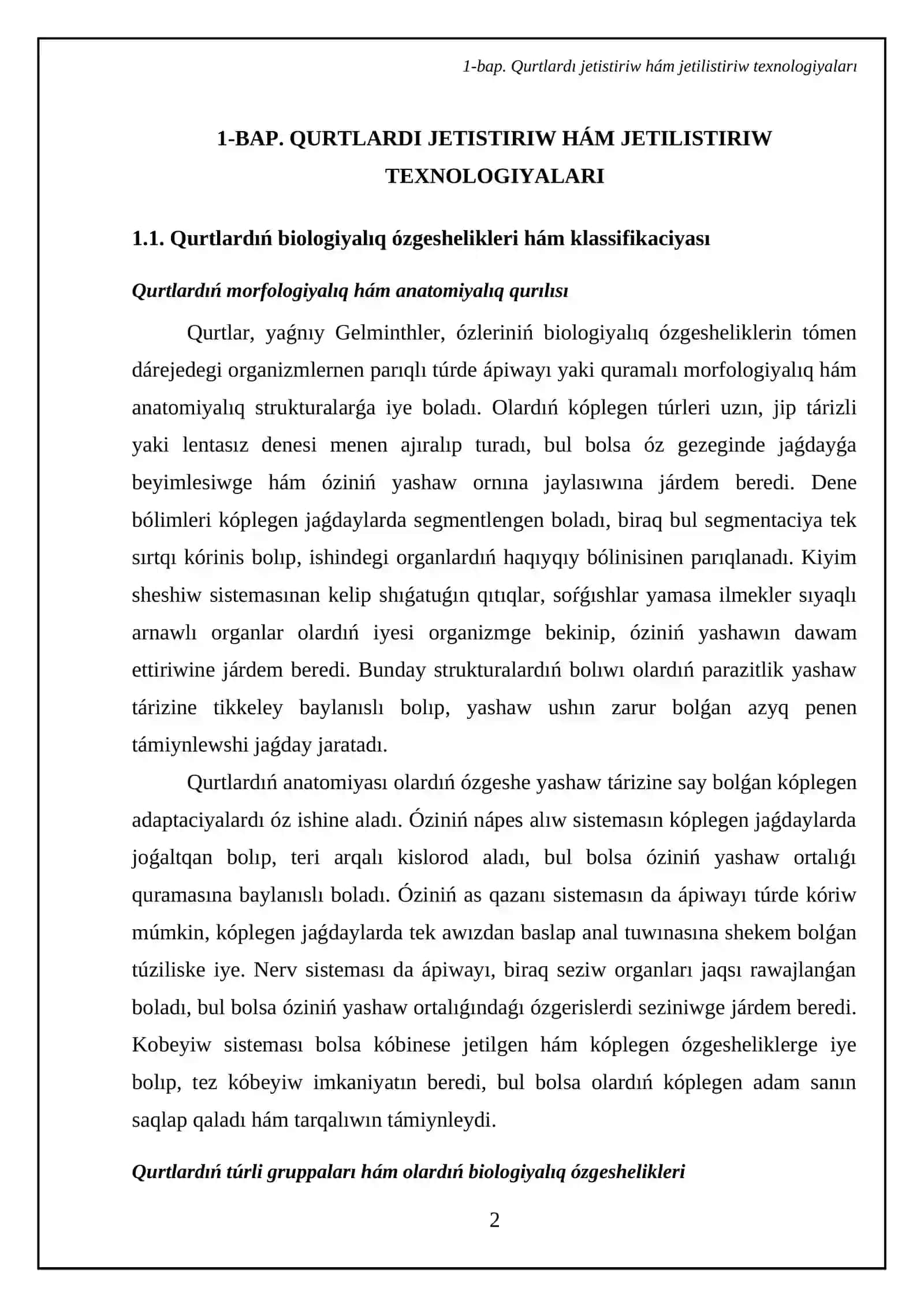 Janlanǵan qurtlardı baqlaw hám tarqatıw 4