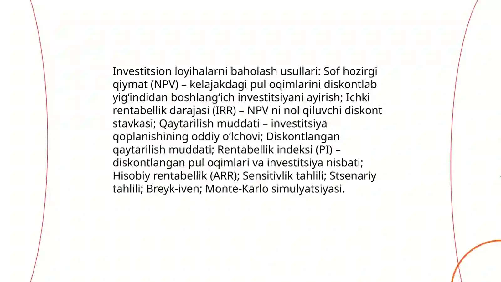 Investitsion tahlil 4
