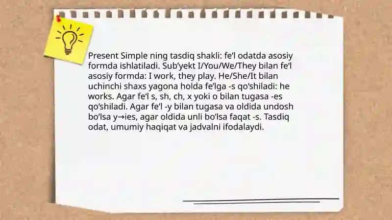 Present Simple 4