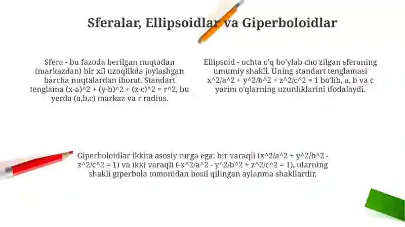Ikkinchi tartibli sirtlar 4