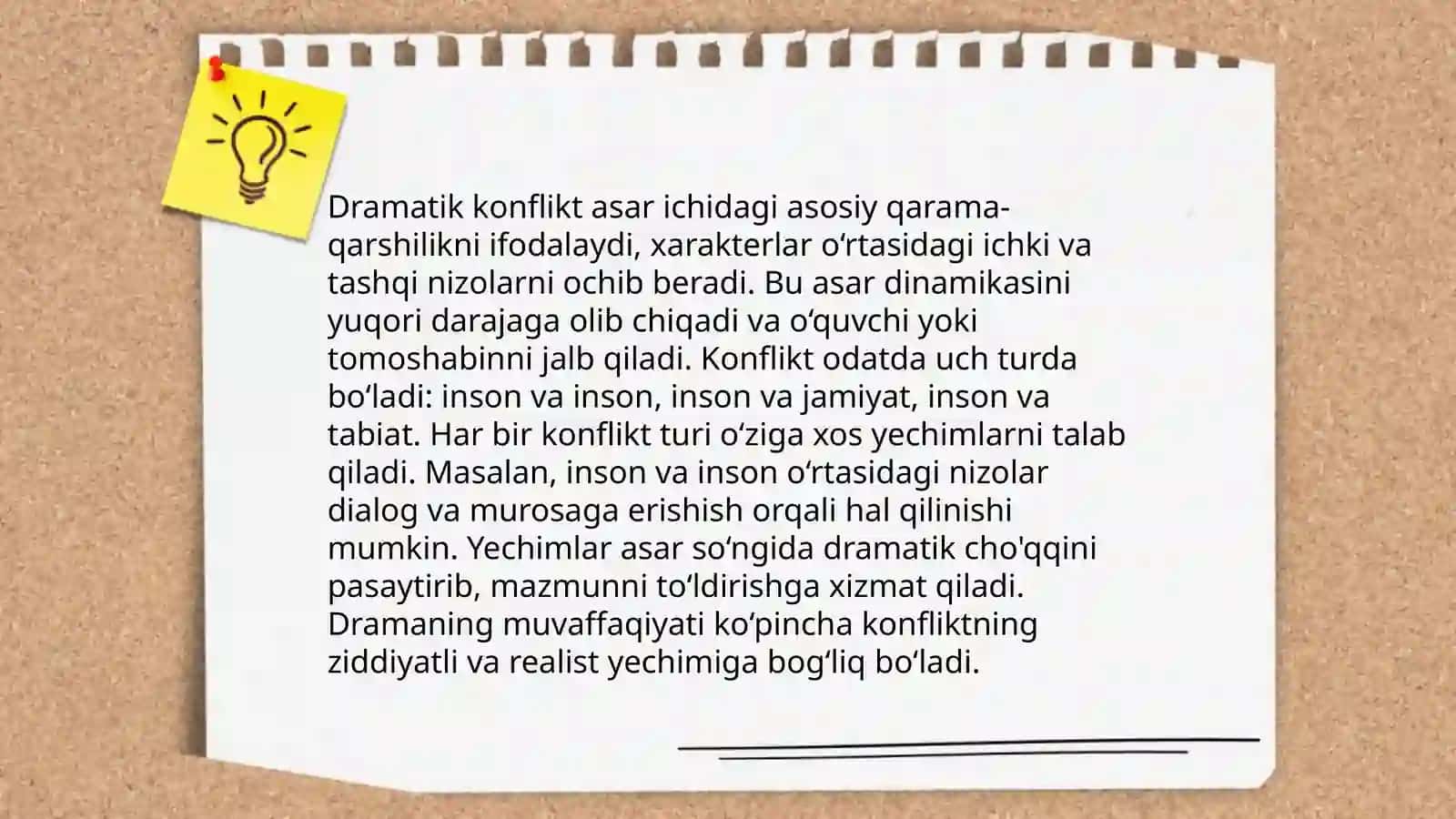 Dramatik tur va janrlar tahlili 4