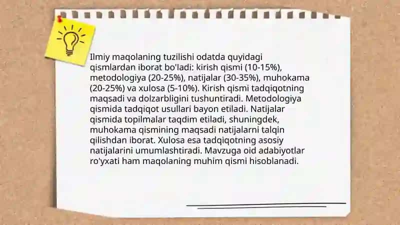 Ilmiy maqola yozishning asosiy bosqichlari 4