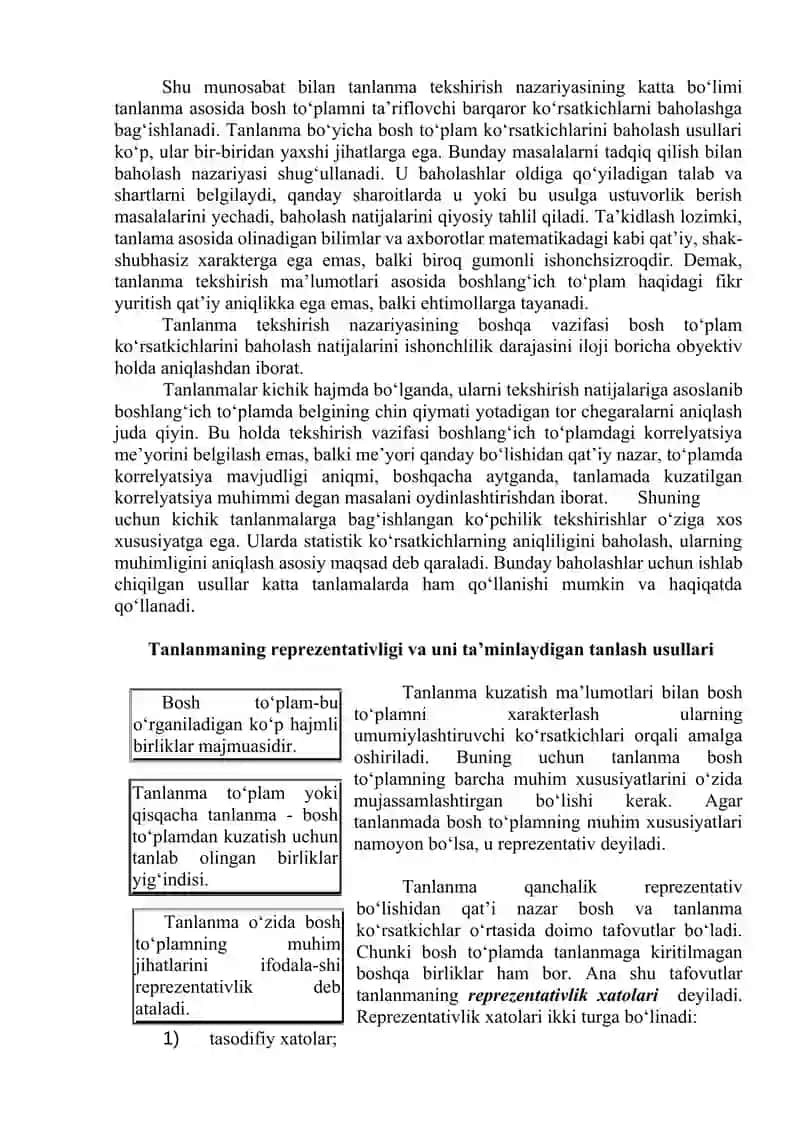 Statistika fanidan Mustaqil ish 4